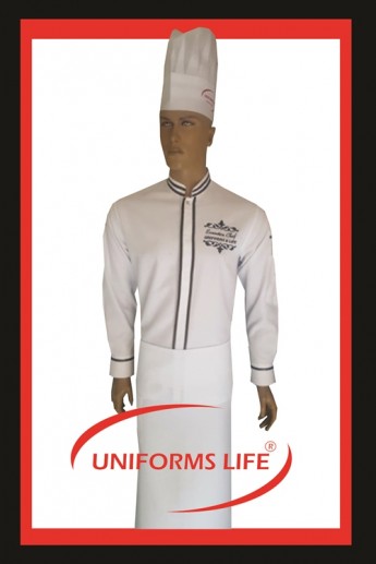 Diogonal Kumaş Chef Takım