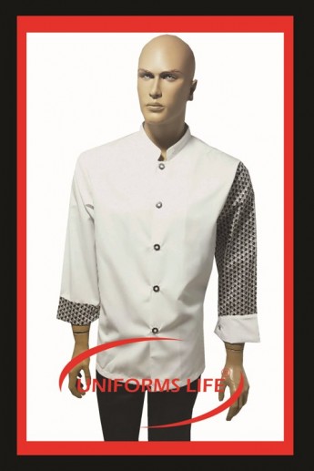 Kolu Desenli Chef Ceket