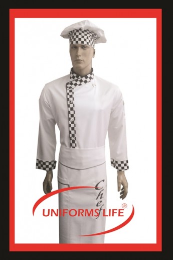 Damalı Chef Aşçı Takım